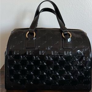 Black Patent Leather Handbag